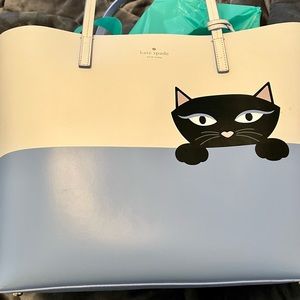 Kate spade Large Jazz Cat Tote (EUC)